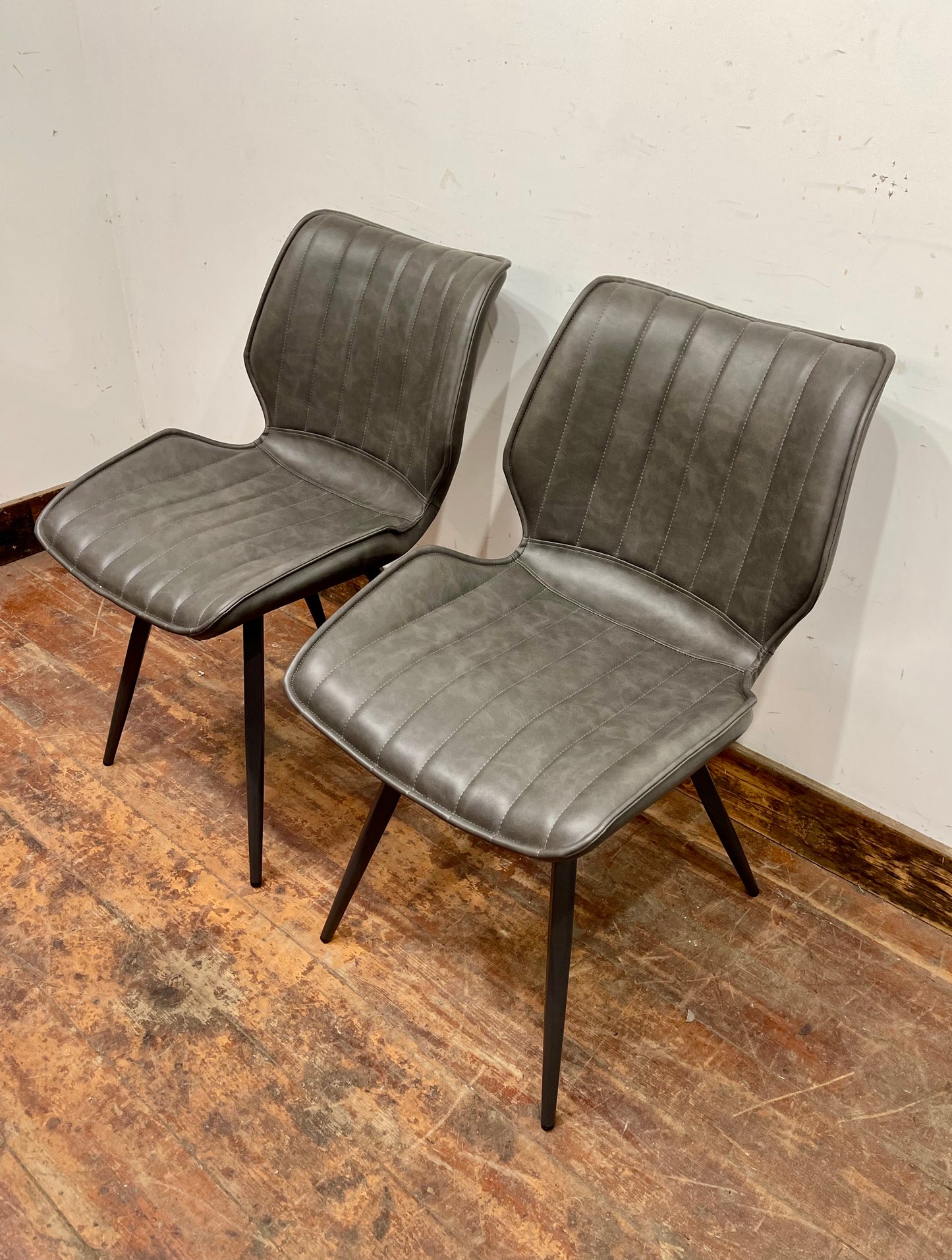 2 Alpha Grey Dining Chairs