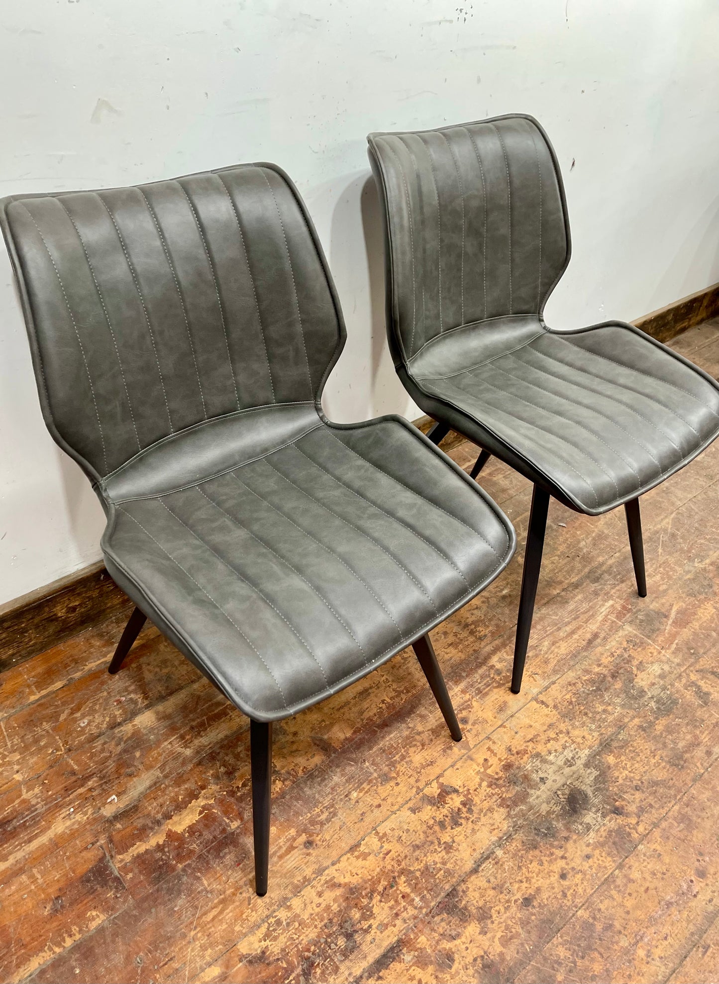 2 Alpha Grey Dining Chairs