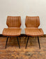 2 Alpha Tan Dining Chairs