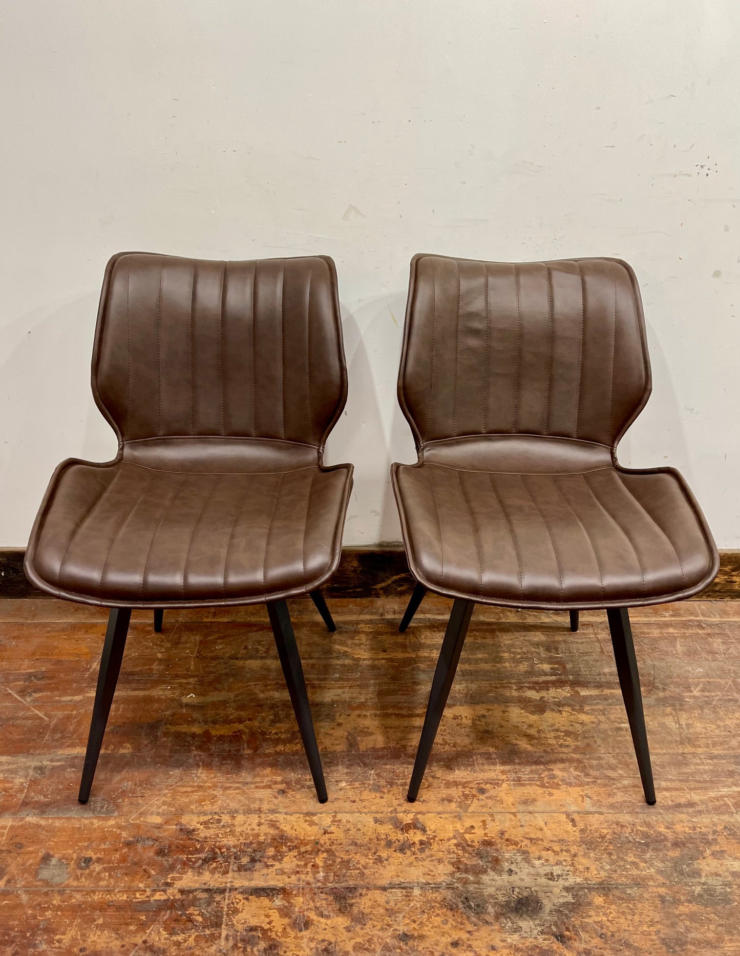 2 Alpha Chestnut Dining Chairs