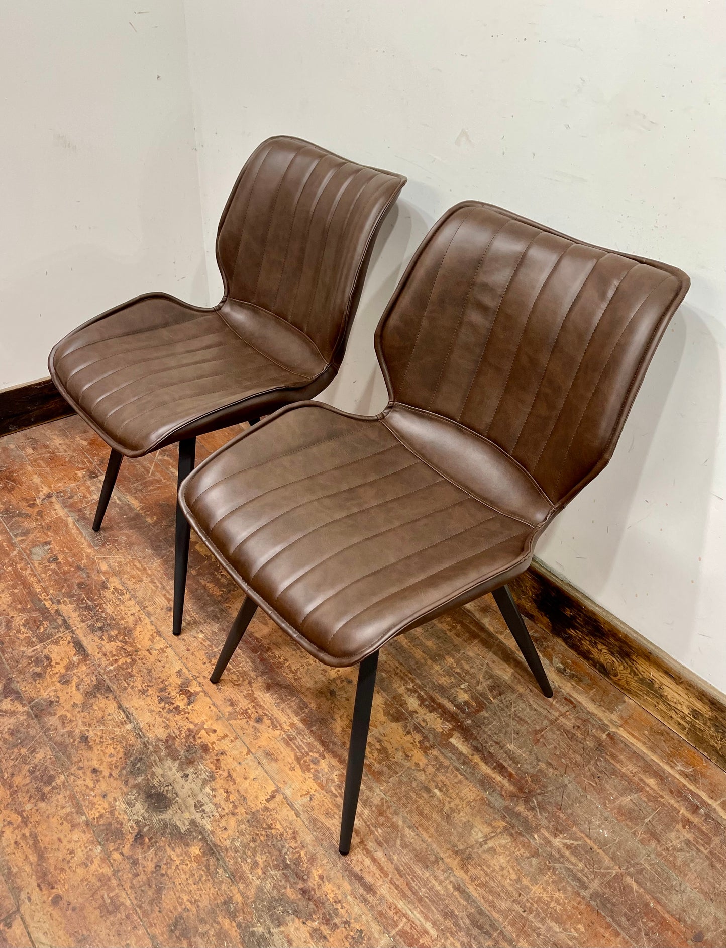 2 Alpha Chestnut Dining Chairs