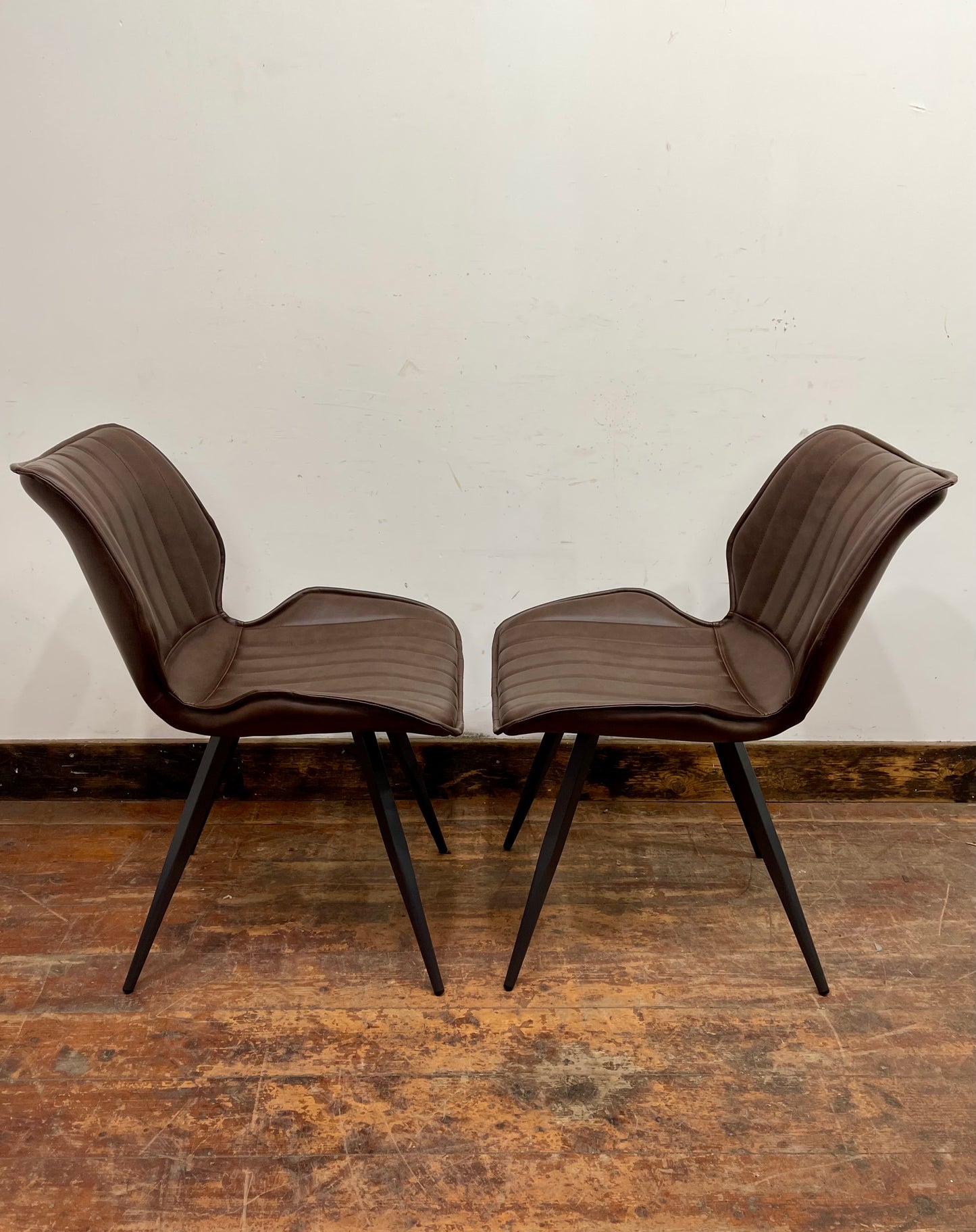 2 Alpha Chestnut Dining Chairs