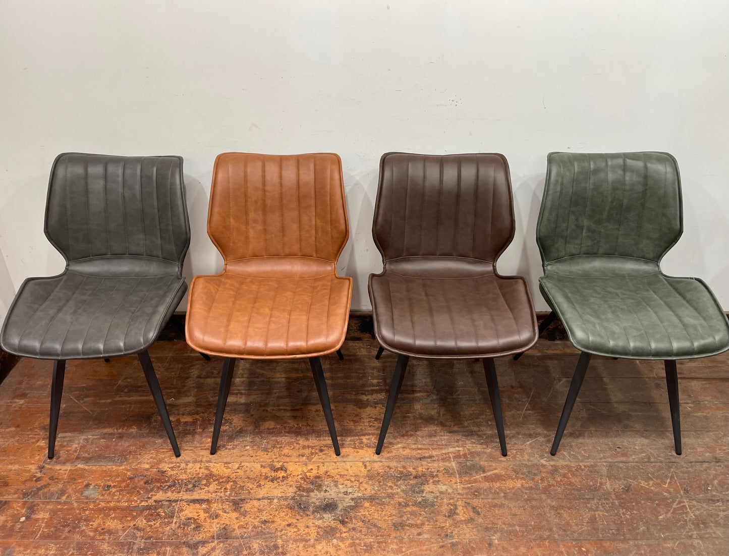 2 Alpha Tan Dining Chairs