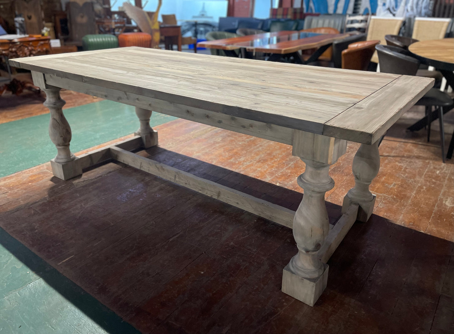 Large 8-seater rustic dining table ex-display