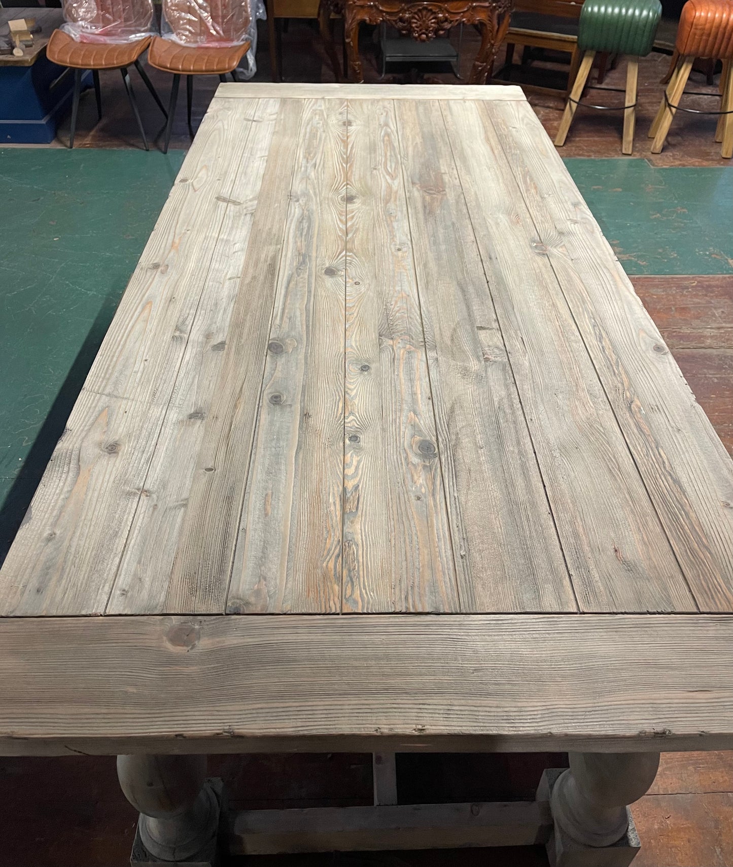 Large 8-seater rustic dining table ex-display