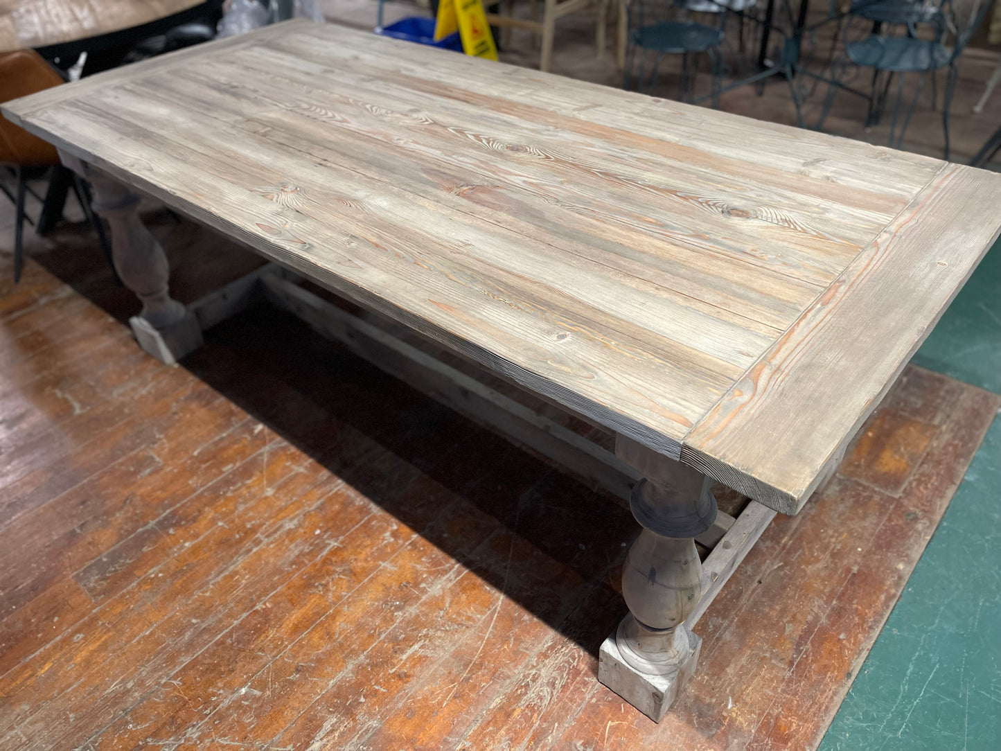 Large 8-seater rustic dining table ex-display