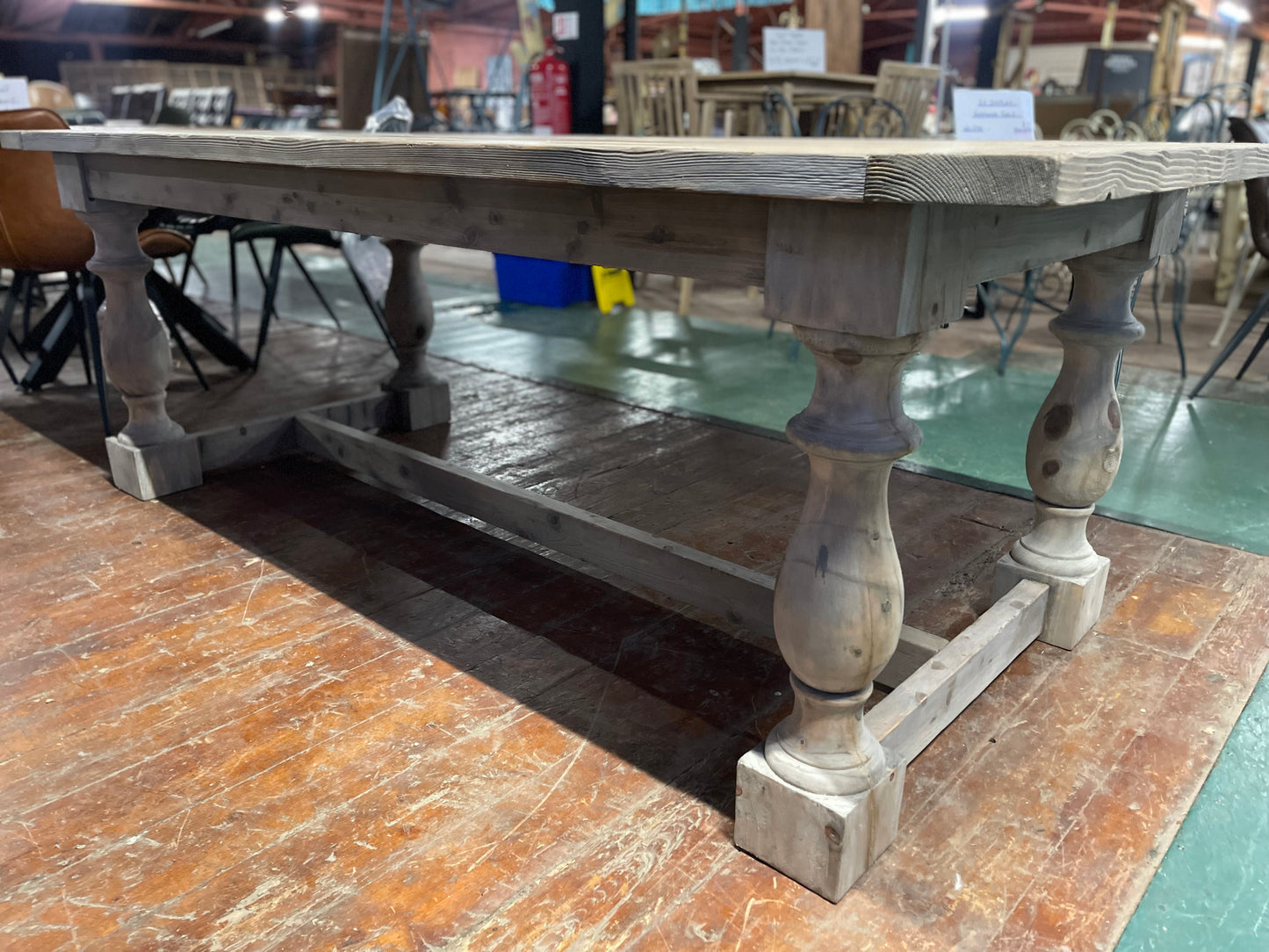 Large 8-seater rustic dining table ex-display
