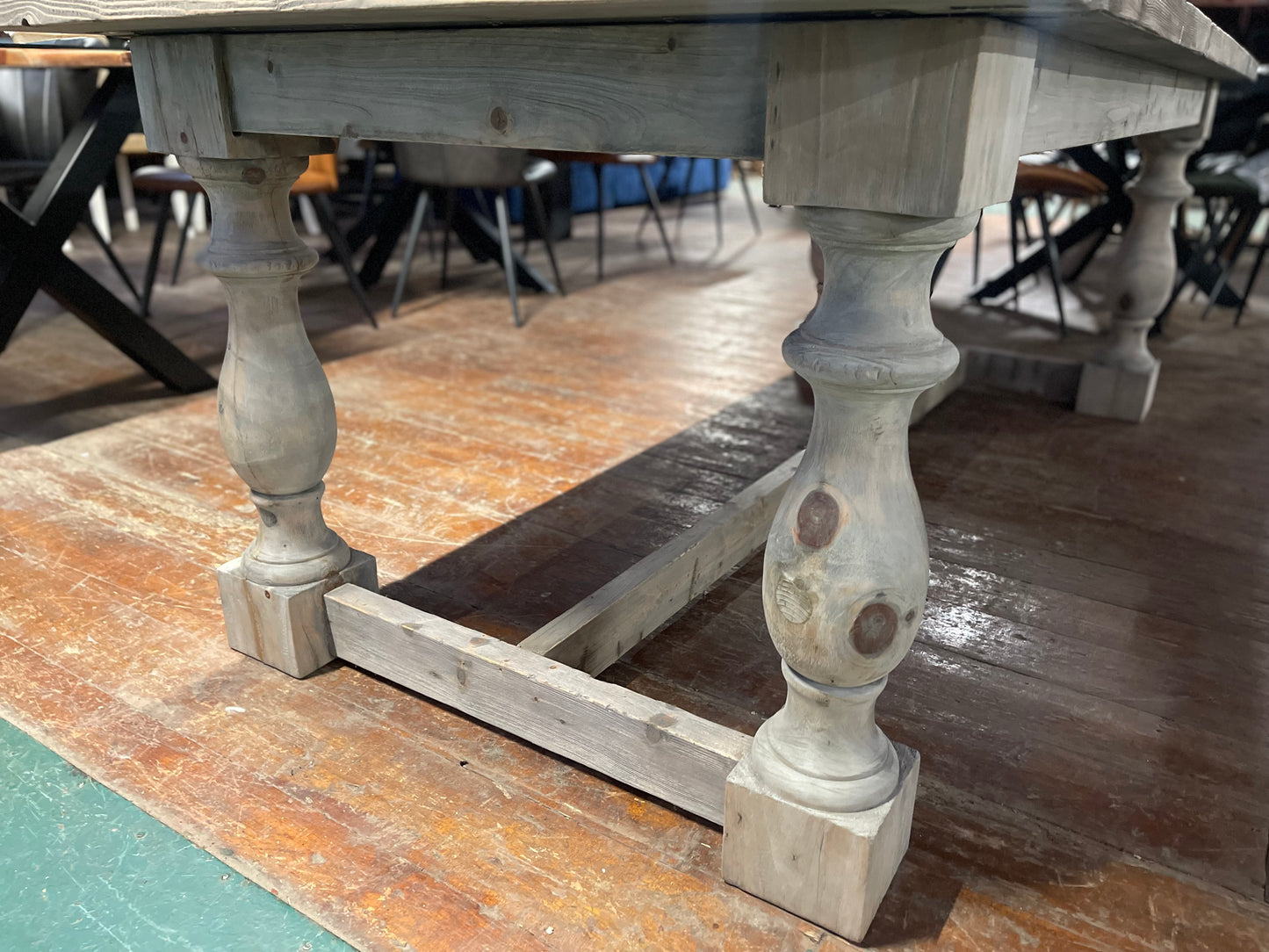 Large 8-seater rustic dining table ex-display