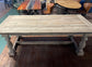 Large 8-seater rustic dining table ex-display