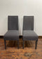Pair of grey Lloyd Loom Monaco chairs