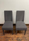 Pair of grey Lloyd Loom Monaco chairs