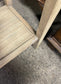 Narrow hall console table in light wood tone 2 drawers