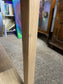 Narrow hall console table in light wood tone 2 drawers