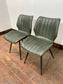 2 Alpha Dining Chairs in Forest Green
