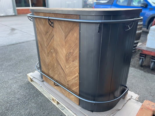 Industrial style bar unit