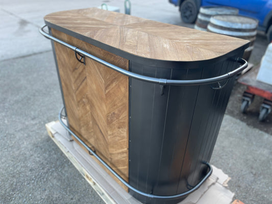 Industrial style bar unit