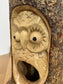Hand Carved Owl Bird House
