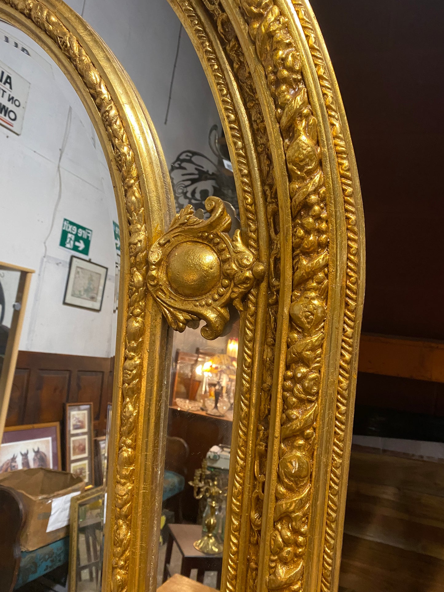 Large Baroque Gold Mirror