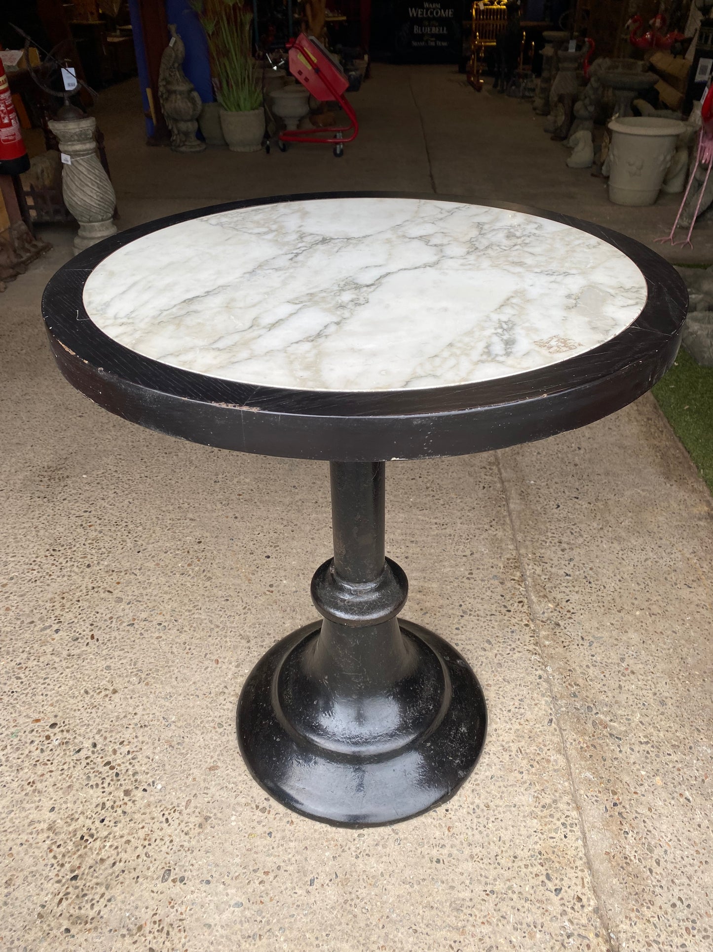 Marble and Cast Iron base Bar Table