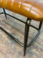 Tan Leather Bench