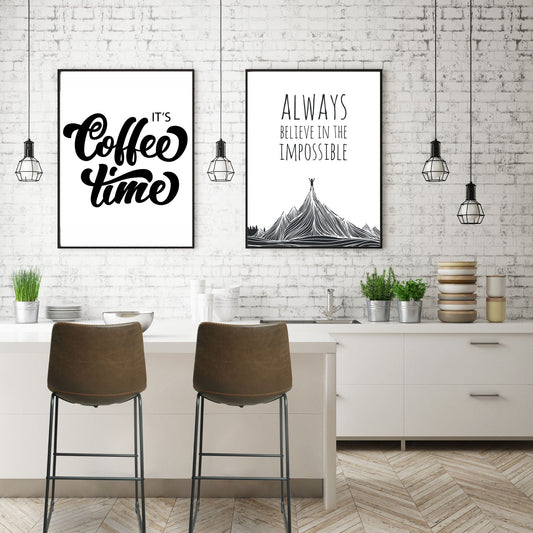 Pair of Chestnut Cooper Vegan Leather Bar Stools