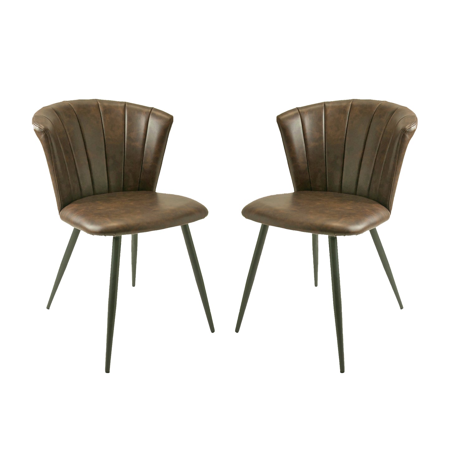 Pair of Chestnut Brown Shelby Dining Chairs