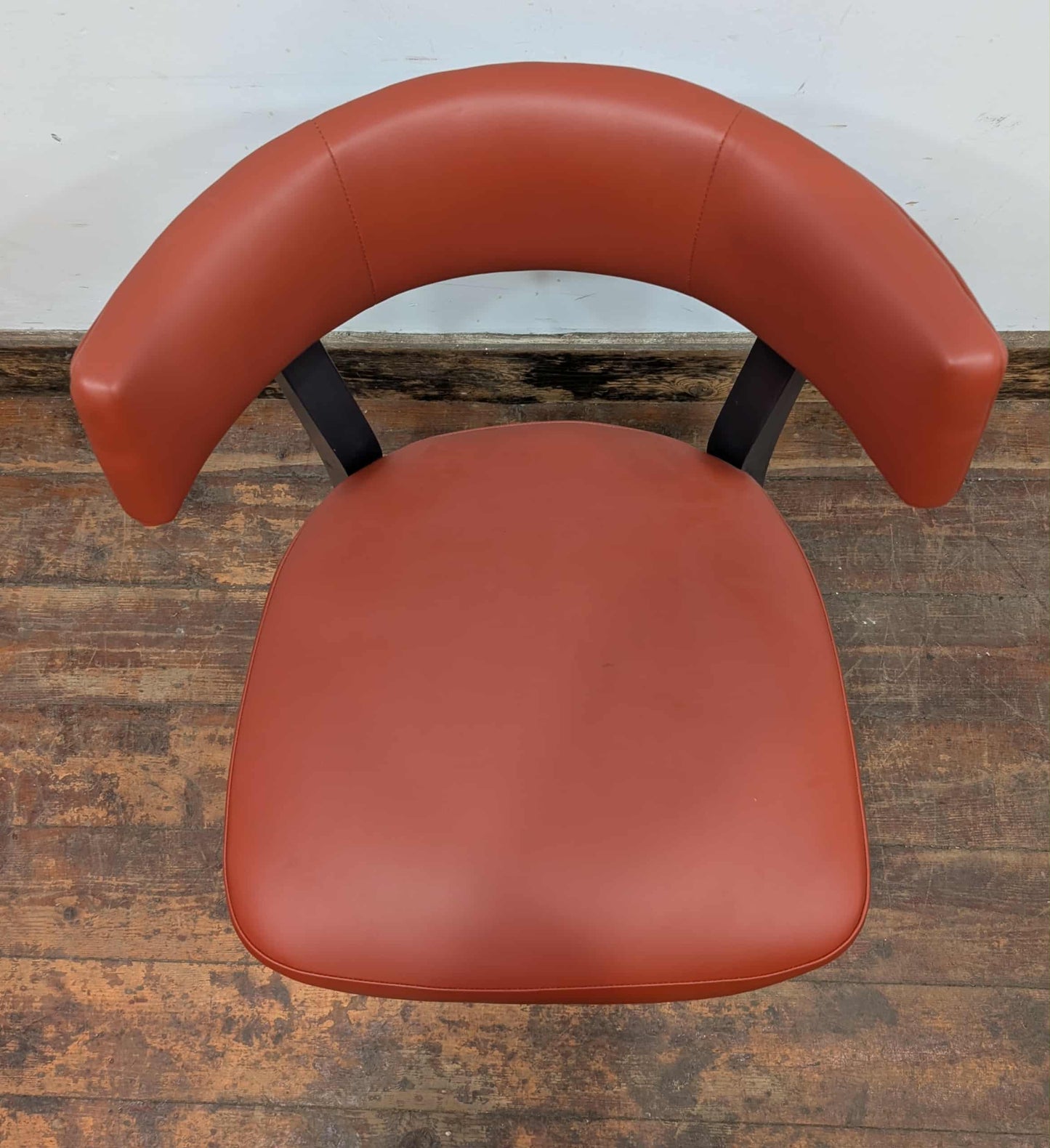 Set of 4 mixed colour faux-leather chairs for cafe / pub / restaurant