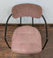 Set of 10 mixed colour faux-leather & fabric chairs for cafe / pub / restaurant