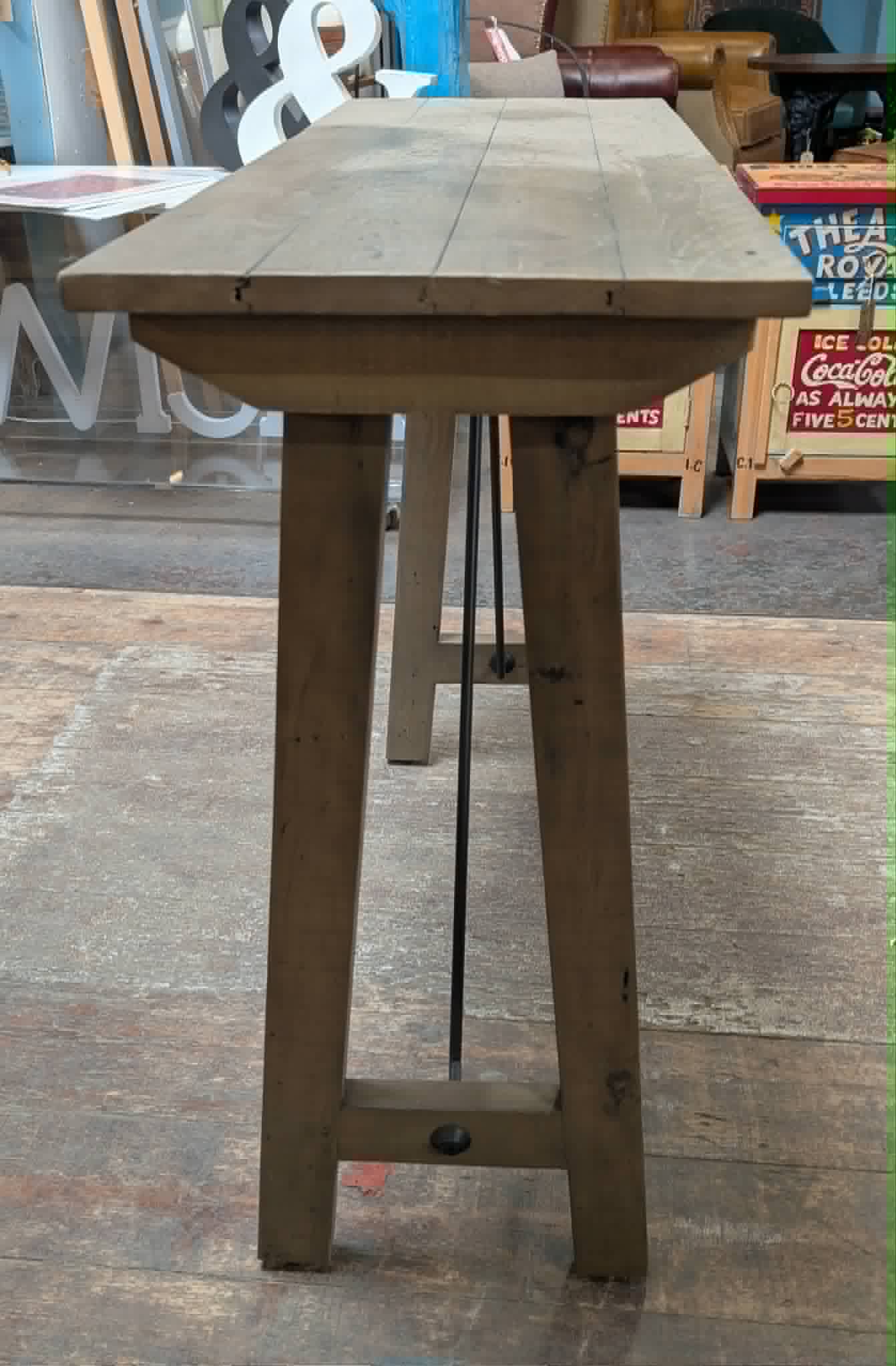Wooden console table