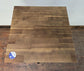 Poseur Table with Black Four-Leg Base and Light Wood Top