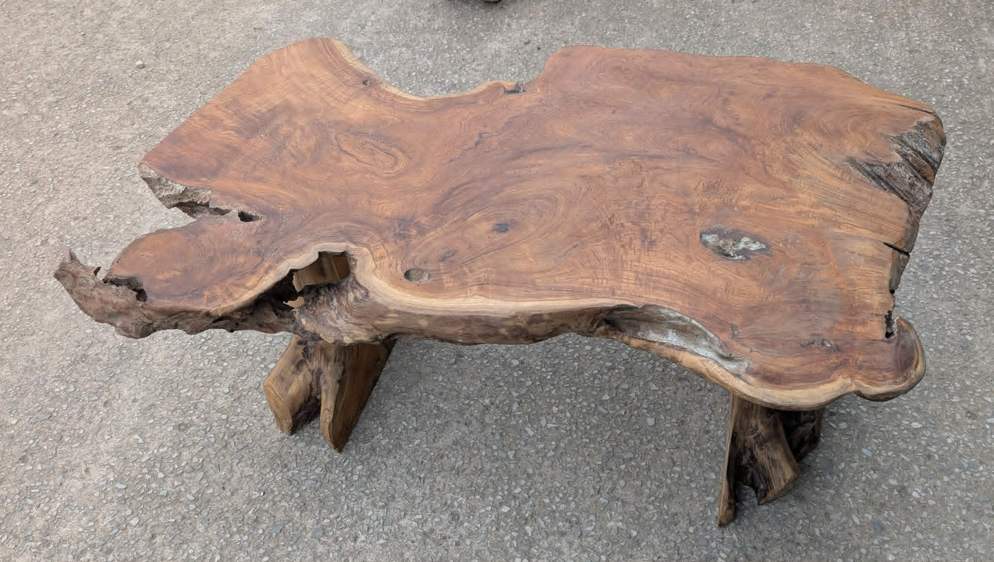 Medium Root Wood Coffee Table / Live Edge