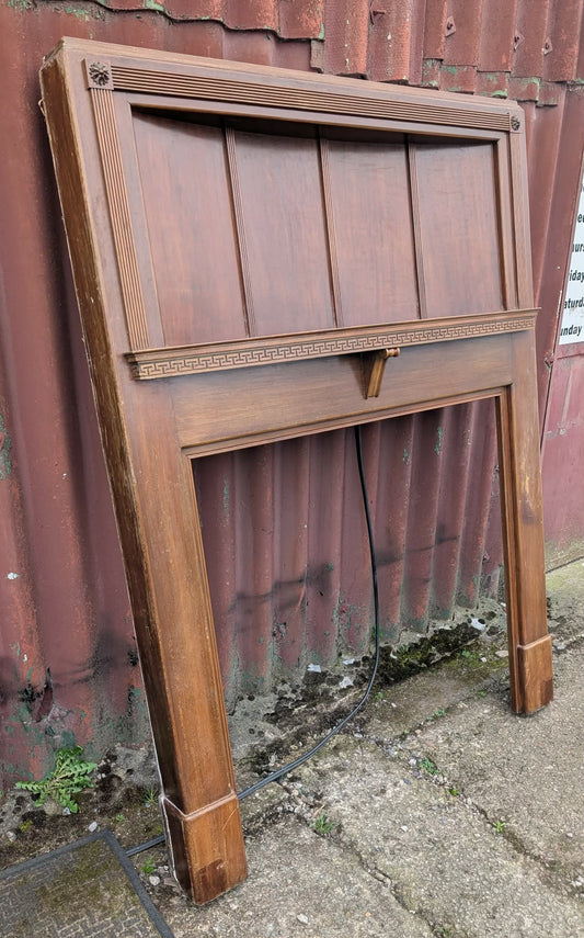 Large Wooden Fireplace Surround / Mantlepiece