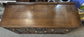 Vintage Style Engraved Wooden Storage Unit with Double Cabinet and Drawers