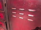 Red / Black Industrial Metal Storage Unit / Two Wheels