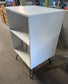 Small White Open Storage Unit / Record Cabinet