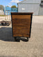 Red / Black Industrial Metal Storage Unit / Two Wheels
