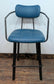 Set of 4 mixed colour bar stools (2 teal, 2 orange) for cafe / pub / restaurant