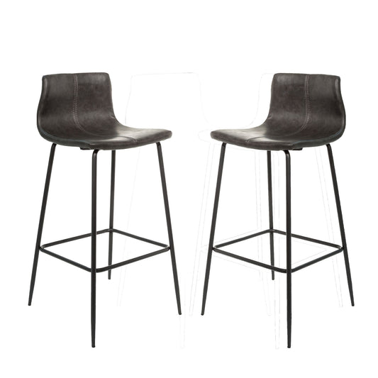 Pair of grey Barracuda bar stools