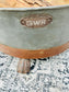 Large GWR Great Western Railway Metal Log Basket Firewood Holder Decorative Feet