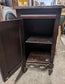 Small Ornate Dark Wood Cabinet / Vintage