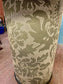 Round Black Pedestal Table & 4 Pink Velvet Gold Frame Bar Stools Set