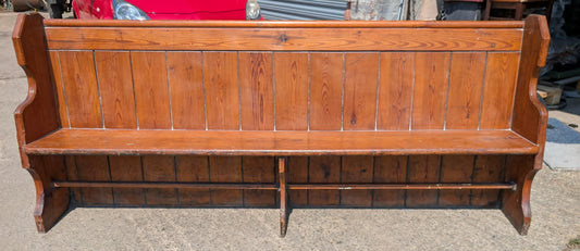 Long Wooden Church Bench / Pew (Slightly Modified)