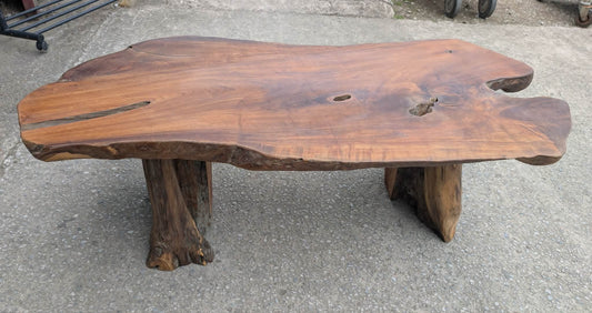 Large Root Wood Coffee Table / Live Edge