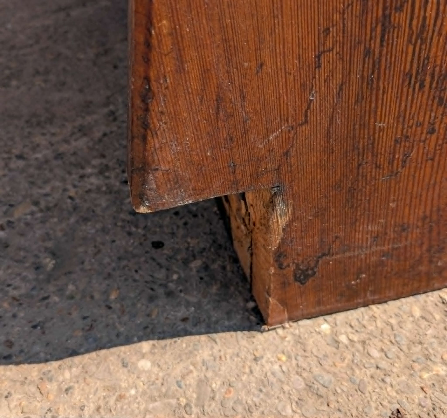 Long Wooden Church Bench / Pew (Slightly Modified)