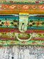Colourful Hand Painted Wooden Storage Chest Coffee Table Floral Boho Style