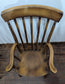 Pair of Solid Wooden Windsor Armchairs Farmhouse Kitchen Dining Chairs