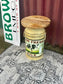 Farm Fresh Milk Decorative Side Table with Wooden Top Rustic Farmhouse Style
