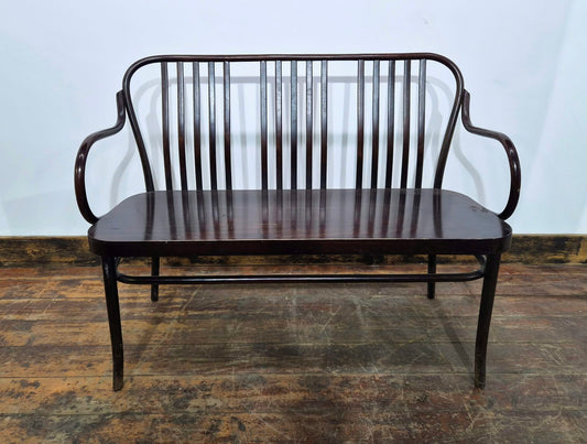 Pair of Dark Vintage Bentwood Benches