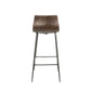 Pair of chestnut brown Barracuda bar stools