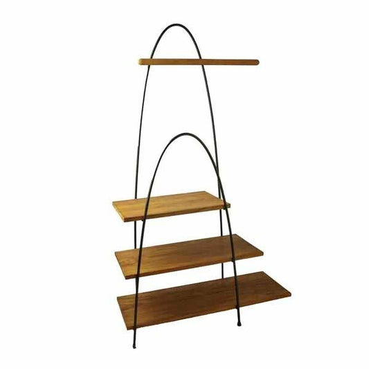 Bibsa Teak Shoe Rack with Coat Stand